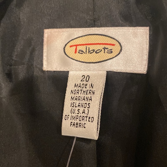 Talbots Black Line Blazer Made in USA size 20 (b) - Picture 6 of 7